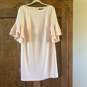 Lauren size 14 peachy Pink dress
